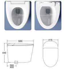 E2 FLOOR-MOUNTED SMART TOILET