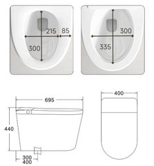 X8-MAX FLOOR-MOUNTED SMART TOILET